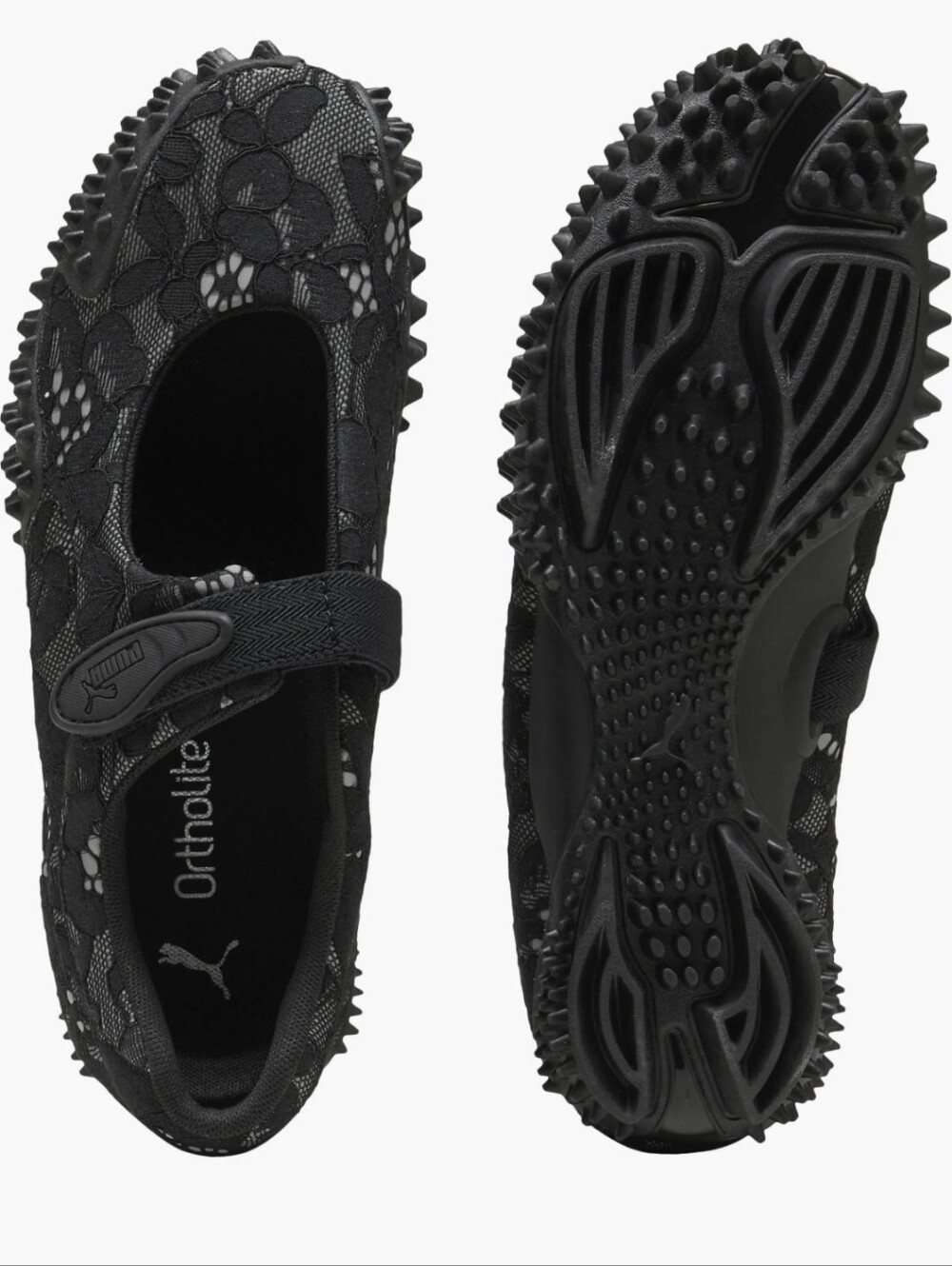 🖤 💥 NIB Puma Mostro Fey Floral Lace Mary Jane Flat with Spiked Sole - Picture 2 of 6